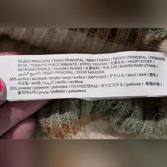 😻 Zara Cropped Fuzzy Sweater, Size 12 - Picture 5 of 5